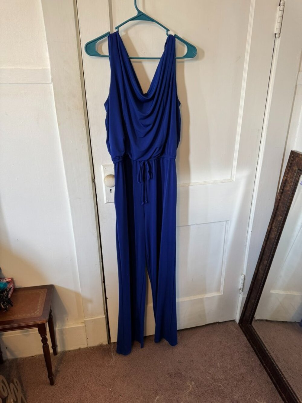 Enfocus Studio Electric Blue Sleeveless Pantsuit.  Size 14.